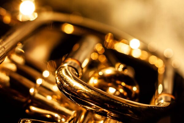 Photo gallery featured image with a polished gold cornet.